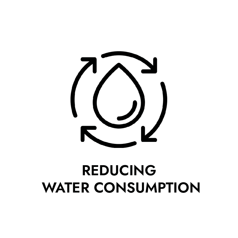 Water consumption reduced
