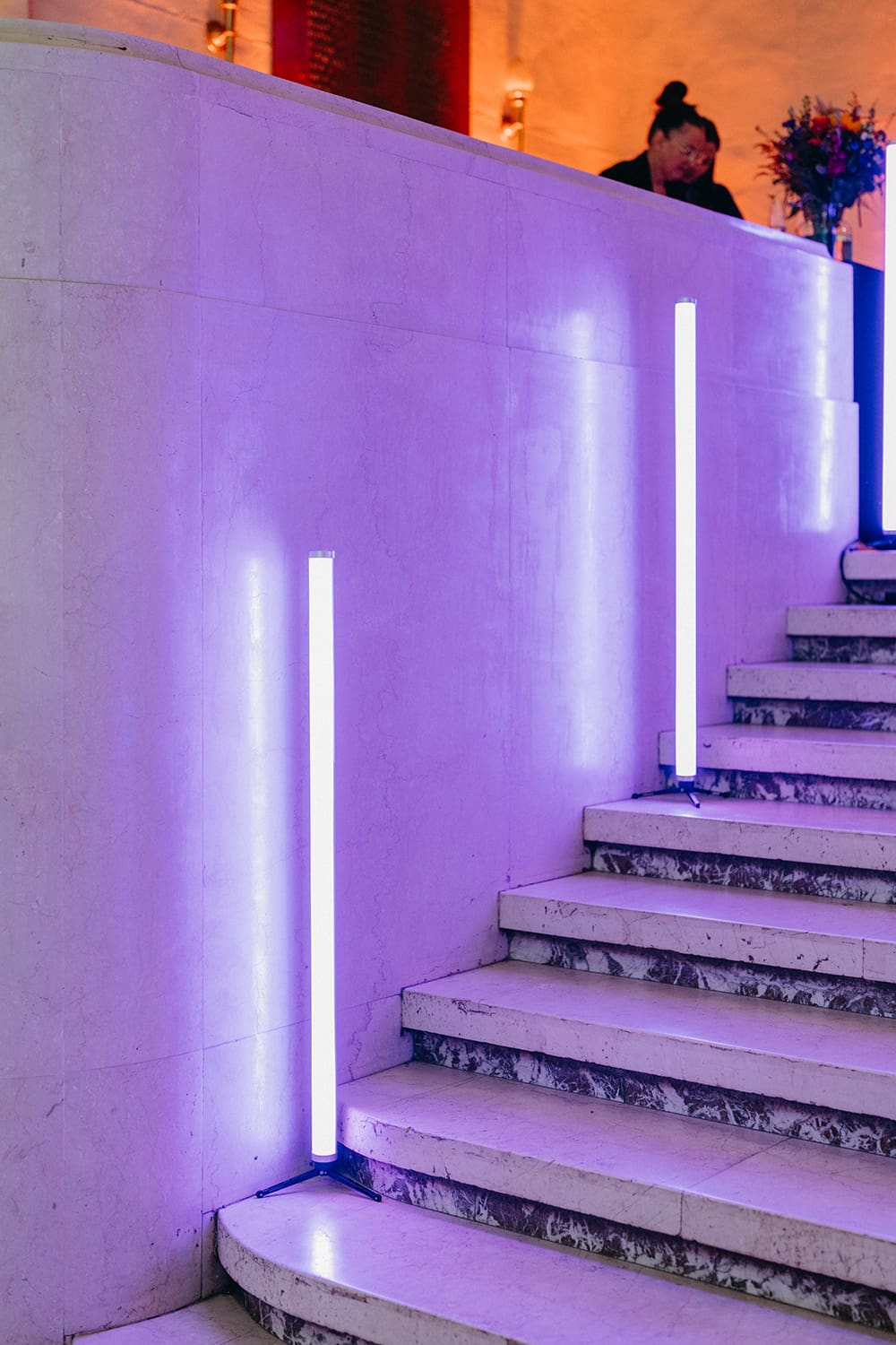 Track Brussels Event venue purple stairs