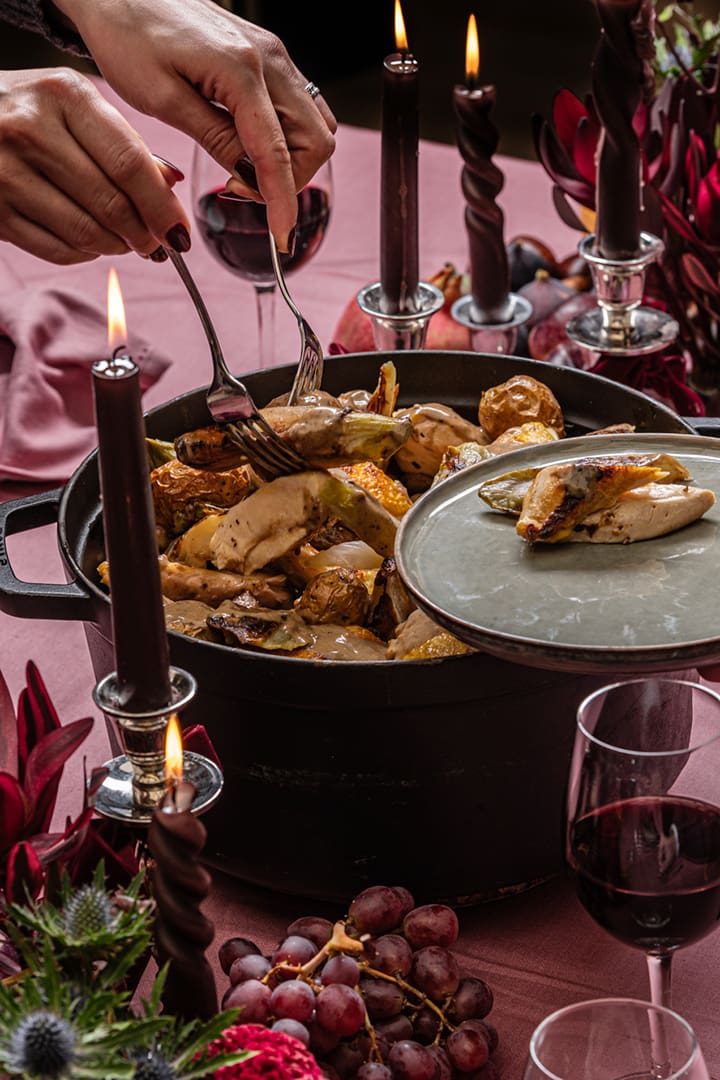 KTCHN Winter concept HOT pot service poultry sharing