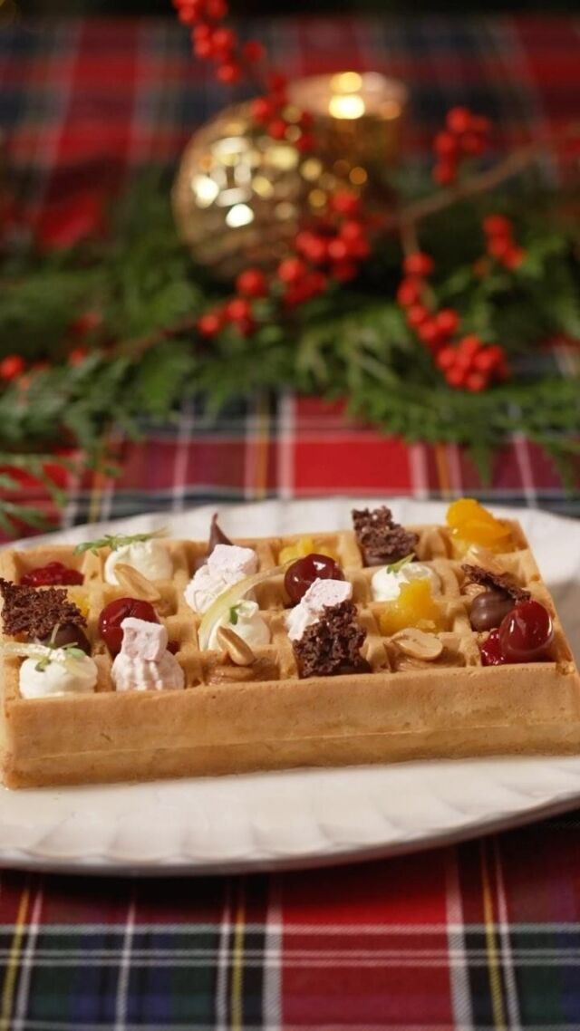 The Supreme WAFFLE BABA recipe

In this festive season, the entire KTCHN catering team sends you its warmest wishes with this Supreme WAFFLE BABA recipe
 🧇😋

THE INGREDIENTS
- Syrup topping: 250 cl water, 125 gr sugar, 5 cl rum (optional), and 1 vanilla pod to be brought to a boil in a saucepan.
- Praline paste or peanut butter
- Chocolate ganache or melted chocolate
- Cherry jam
- Mango coulis
- Whipped cream with orange zest
- Decoration: citrus zest, fresh herbs, peanuts, candied cherries, marshmallows,...
- Cuberdon

INSTRUCTIONS
- Bake the waffle in the oven at 180 degrees Celsius for 10 minutes until it becomes crisp. Generously soak it with the cooled syrup topping.
- Fill each cavity with toppings of your choice; be creative and feel free to substitute our suggestions with what you like! If you don’t have a piping bag, a cut corner of a plastic freezer bag will work perfectly.
- Decorate each cavity with citrus zest, fresh herbs, peanuts, candied cherries, marshmallows, or whatever you have on hand.
- Heat the Cuberdon in the microwave for 5 seconds, cut the tip, and pour the contents over the waffle.

Share and enjoy! ✨ 

#KTCHN #HolidaySweets #Waffle #GourmetDessert #DessertRecipe #BelgianWaffle #BelgianRecipe #InstaFoodLove #DessertHeaven  #HomemadeTreats  #CulinaryCreations #WaffleLove