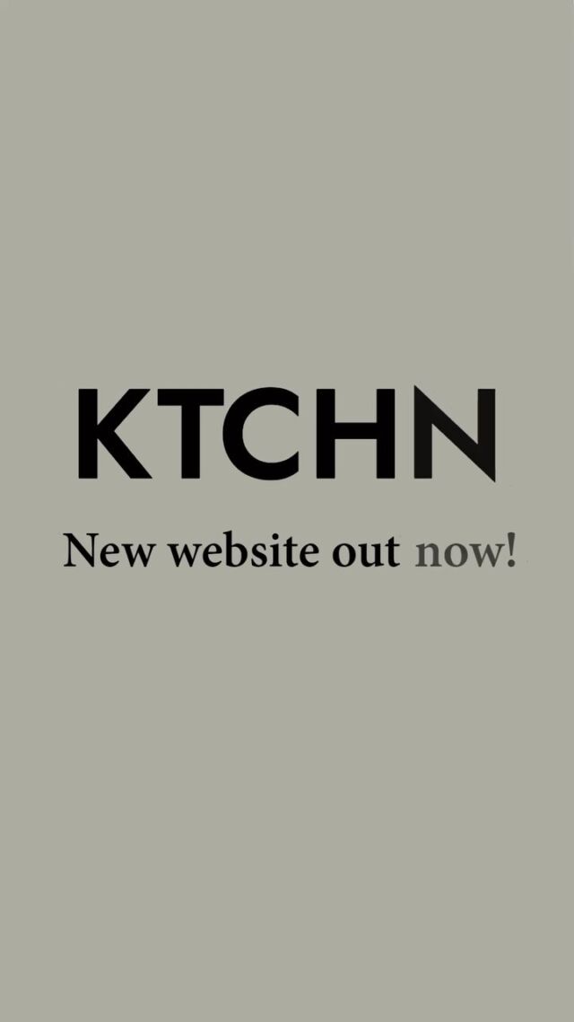 We are delighted to announce the official launch of our new website www.ktchn.be 🌸